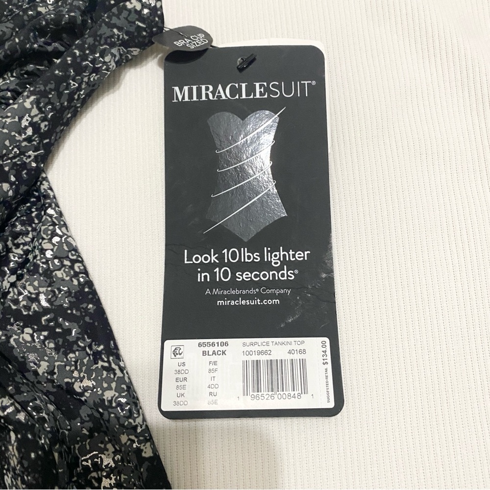 Miraclesuit Surplice Tankini & Norma Jean Bottom Set Snakeskin Print 38DD / 14 - Picture 6 of 10